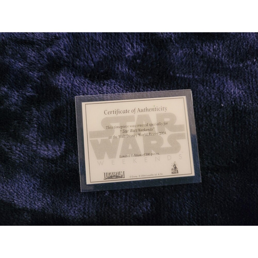 Disney Star Wars Weekends 2004 Mickey Minnie Watch Limited Ed 500 LE - Picture 4 of 5